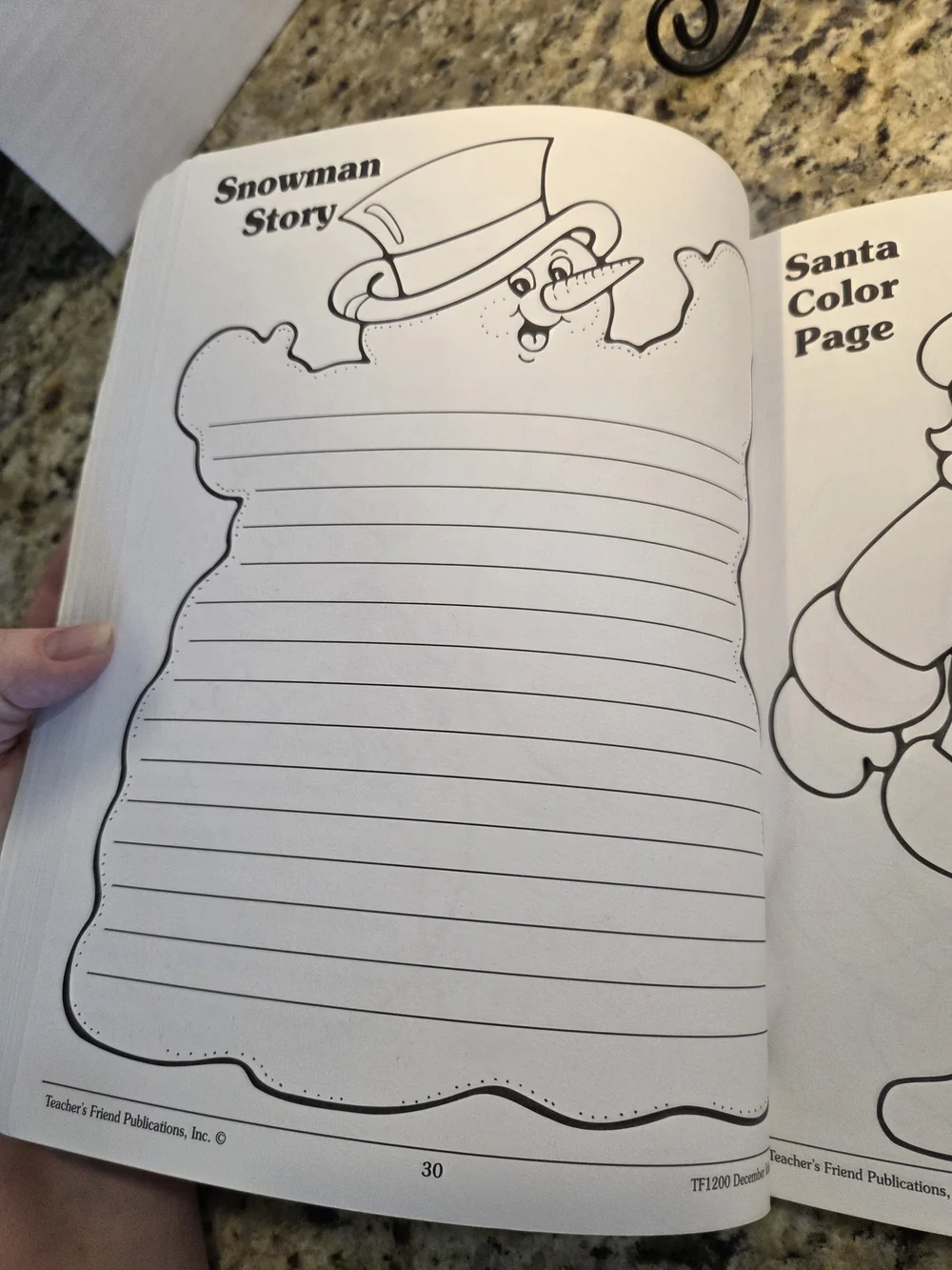December Idea Book A Creative Idea Book Teacher Friends Vtg Printable Holiday